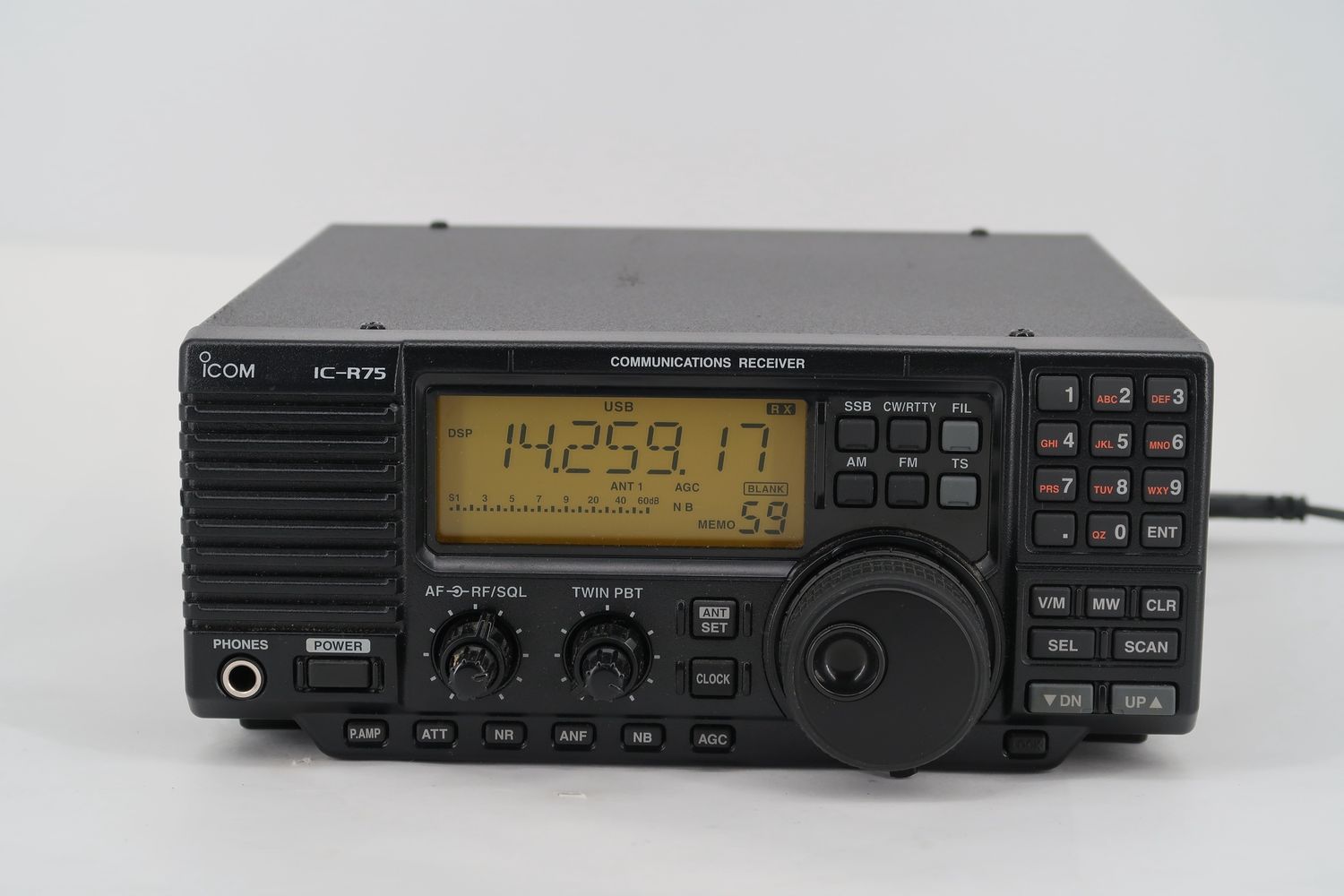 U18952 Used Icom IC-R75 All-Mode Communications Receiver w/ DSP