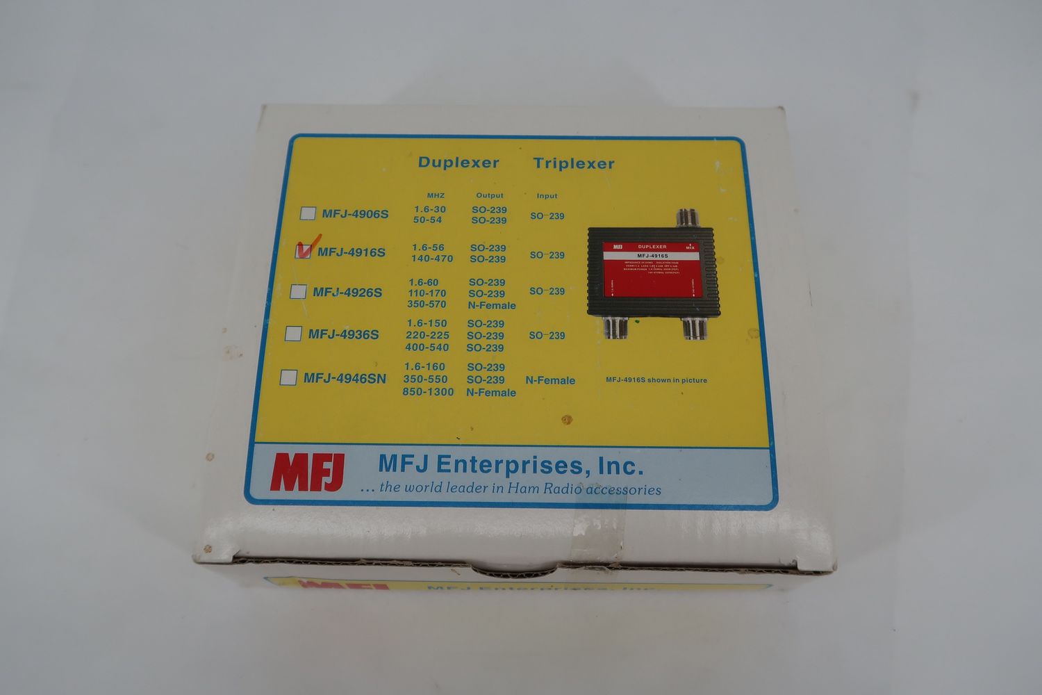 U18966 Never Used MFJ-4916S Duplexer