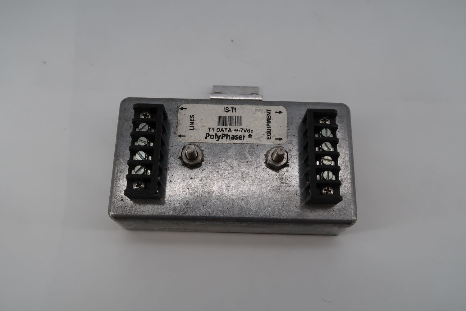 U18973 Used PolyPhaser IS-T1 Lightning Surge Protector for T1-Data Lines