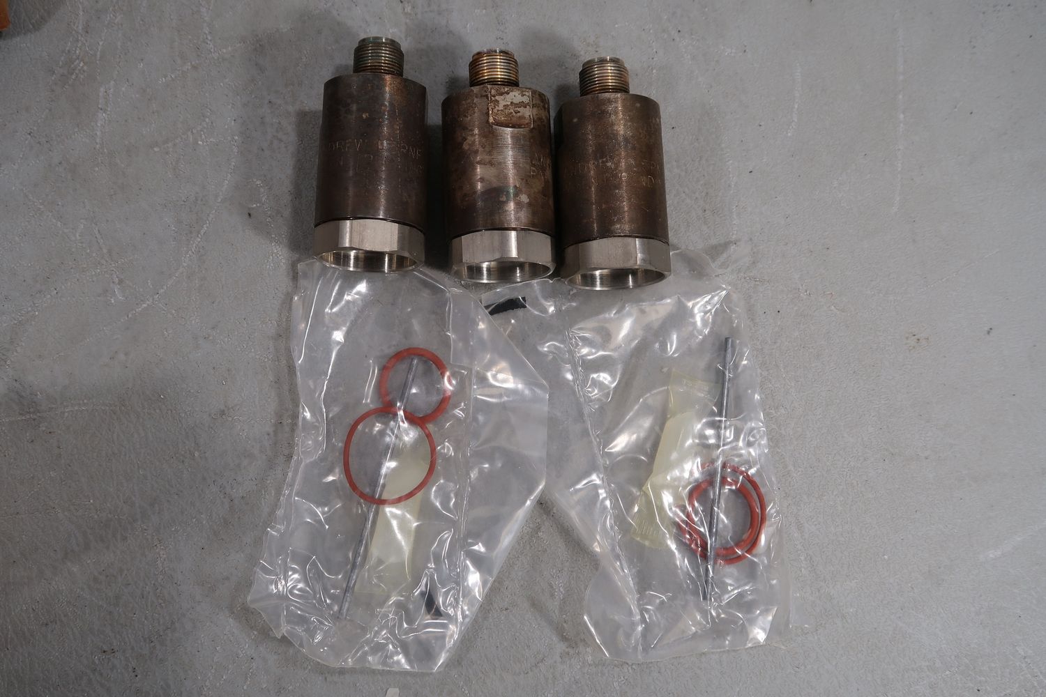 U18983 Used Set of 3 Andrew L5PNF 7/8" Coax to N-Female Connectors