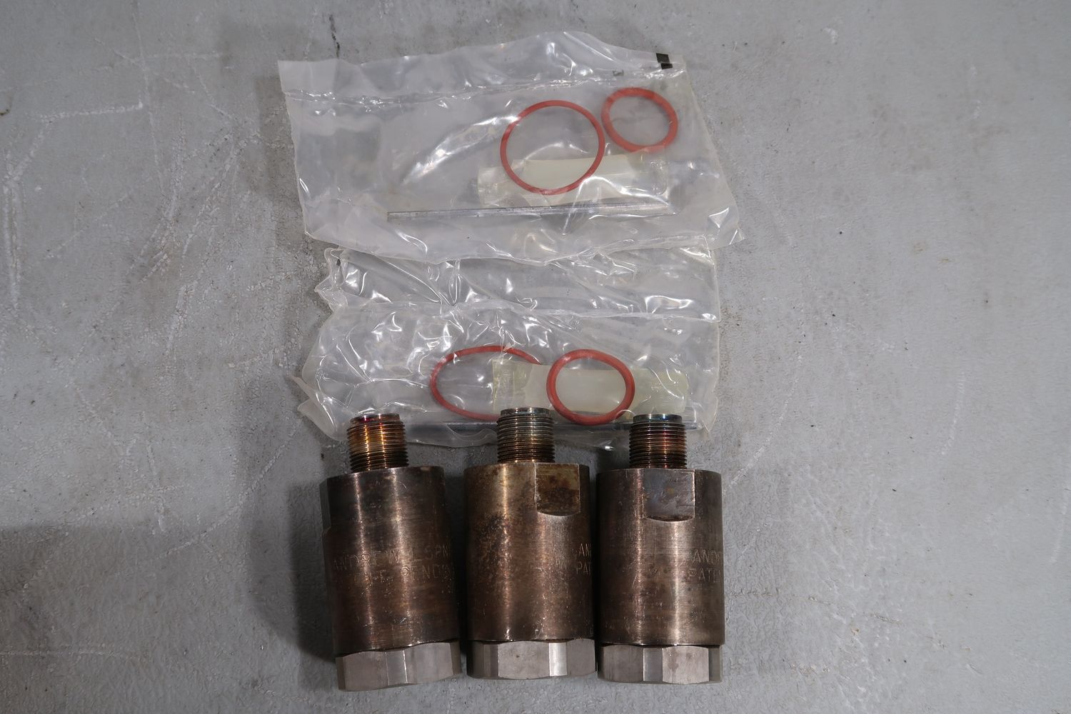 U18984 Used Set of 3 Andrew L5PNF 7/8" Coax to N-Female Connectors