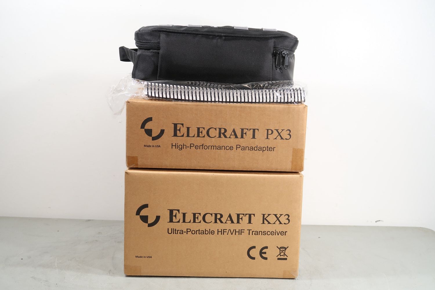 U18999 Used Elecraft KX3 &amp; PX3 Shack in a pack Portable All-Mode Transceiver &amp; Pandapter Station Kit