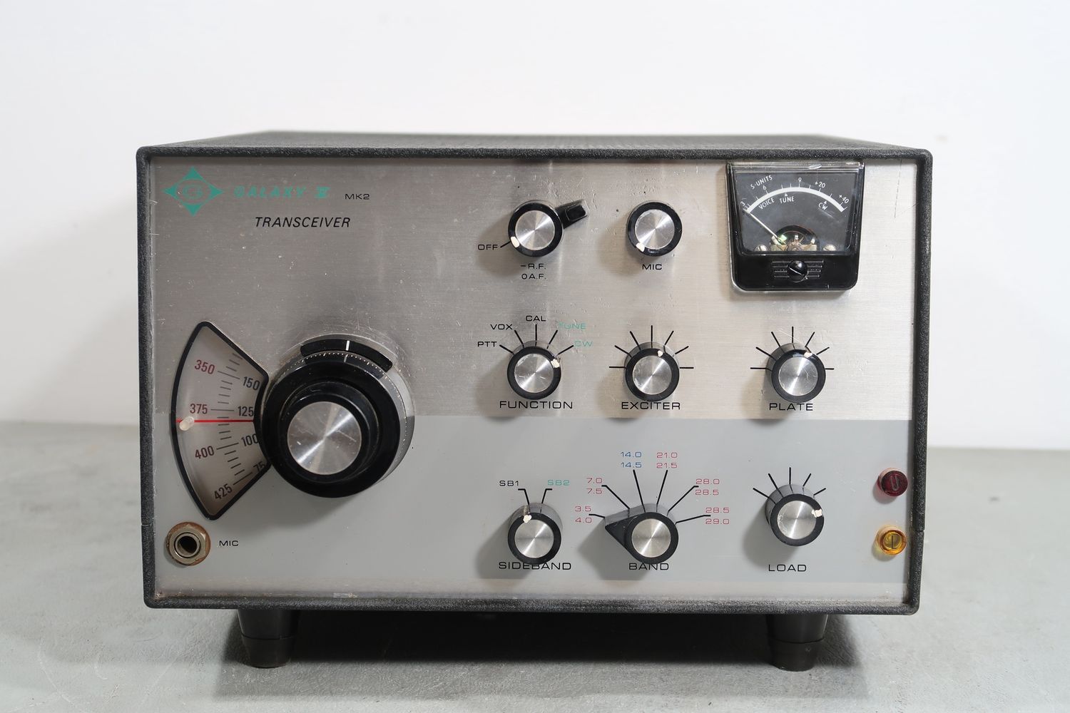 U19007 AS IS Untested Galaxy V MK. 2 Vintage Transceiver  w/ Power Supply