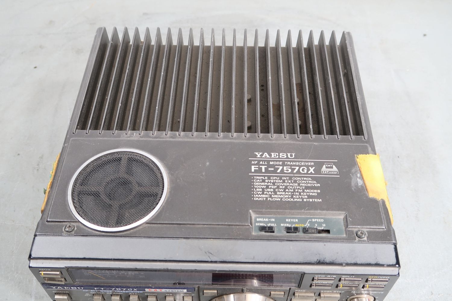 U19009 AS IS Untested Yaesu FT-757GX HF All-Mode Transceiver