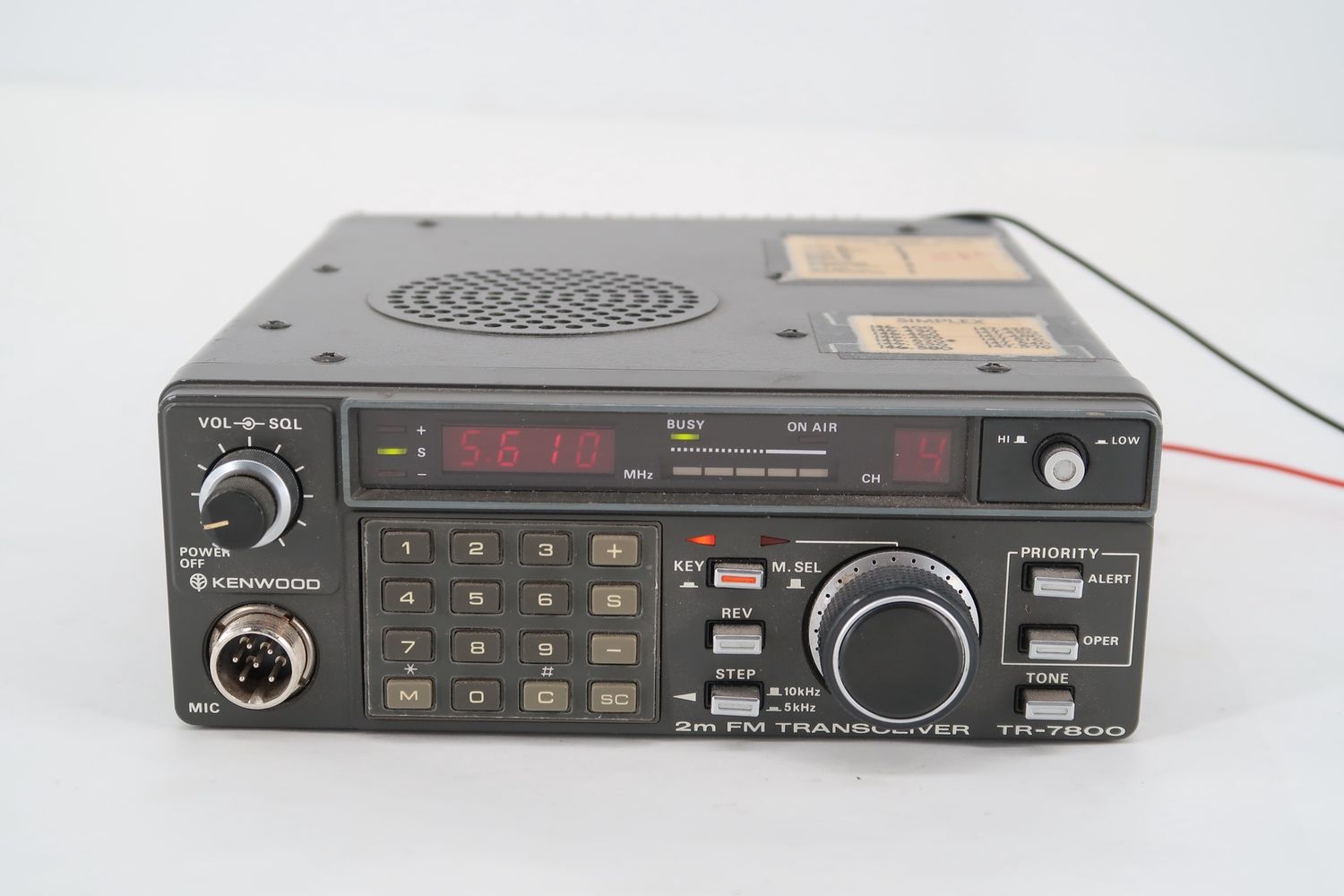 U19030 AS IS Untested Kenwood TR-7800 Mobile 2M FM Transceiver