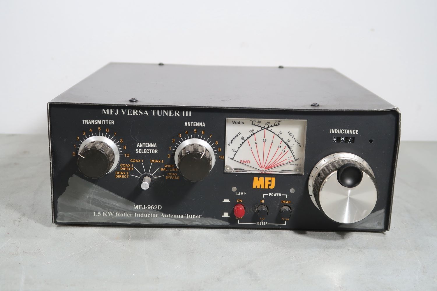 U19029 AS IS Untested MFJ-962D 1.5KW Roller Inductor Antenna Tuner