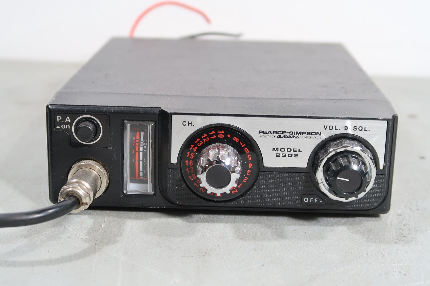 U19042 AS IS Untested Pearce-Simpson Model 2302 23 Channel CB Radio