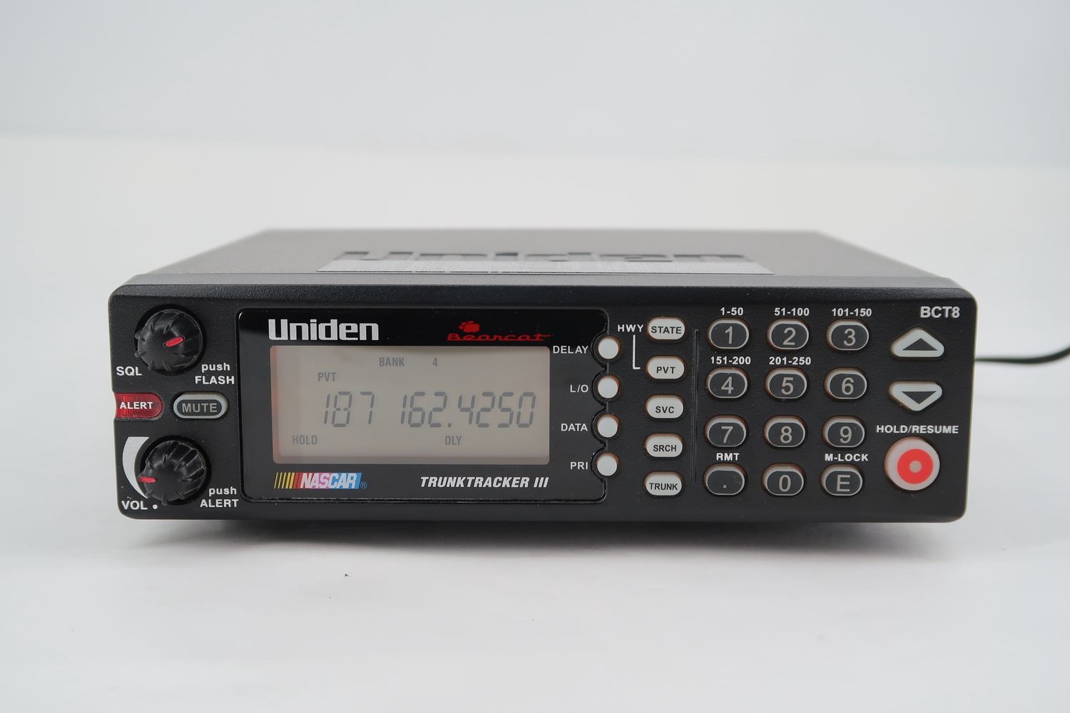 U19092 Used Uniden BCT8 TrunkTracker III Desktop Trunking Digital Scanner NASCAR Edition
