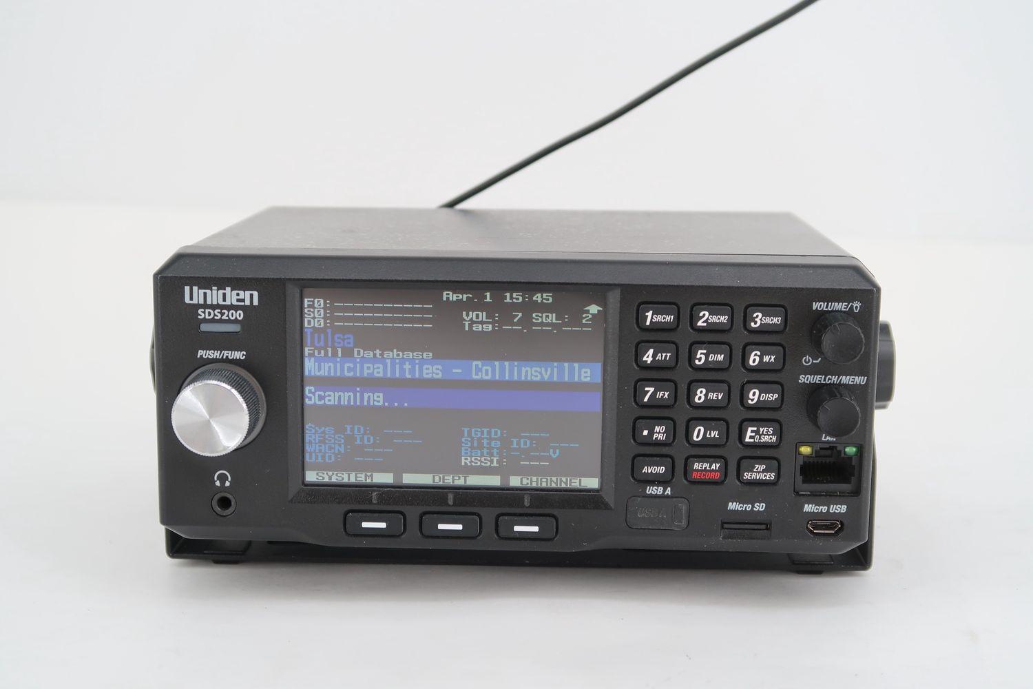 U19097 Used Uniden SDS200 Base/Mobile Scanner w/ Upgrades