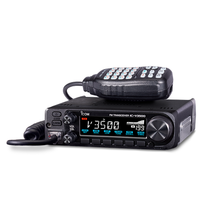 ICOM IC-V3500B 65W 2 METER FM TRANSCEIVER 65 WATTS BLACK DISPLAY