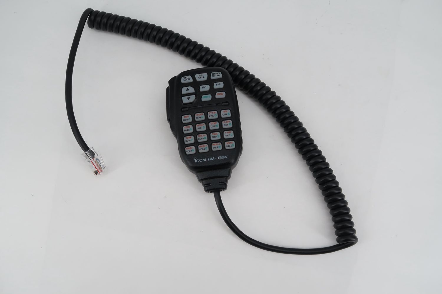 U19136 Never Used Genuine Icom HM-133V Keypad Hand Microphone Out of Box