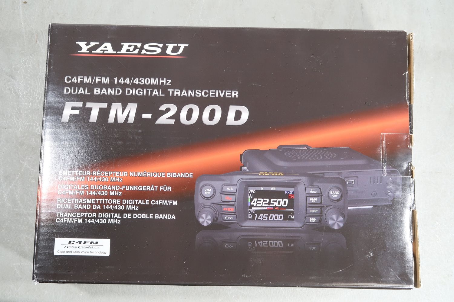 U19187 Used Yaesu FTM-200DR Mobile Dual Band Digital Transceiver
