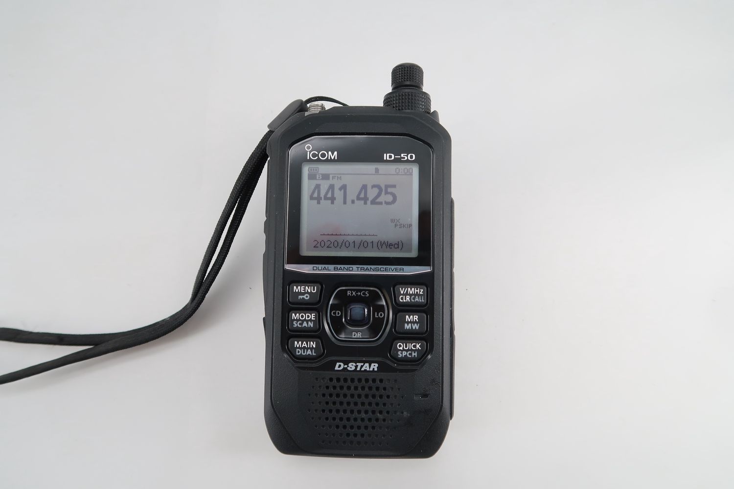U19221 Used Icom ID-50A Dual-Band Handheld Transceiver (No Charger)