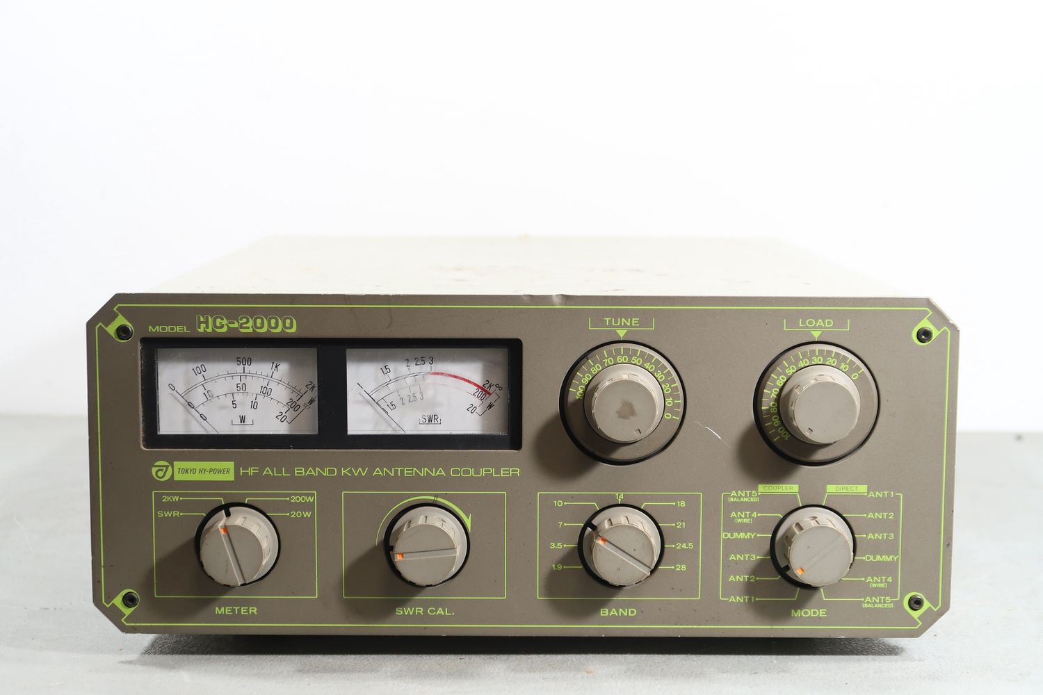 U19227 Used Tokyo Hi-Power HC-2000 HF All-Band Coupling Antenna Tuner