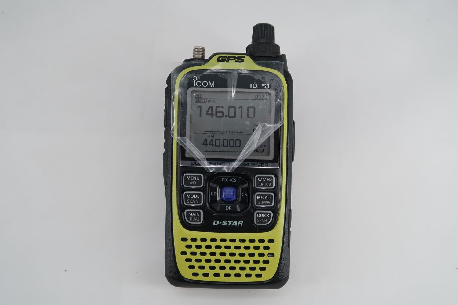 U19245 Used Icom ID-51A Plus Dual-Band Transceiver in Lime