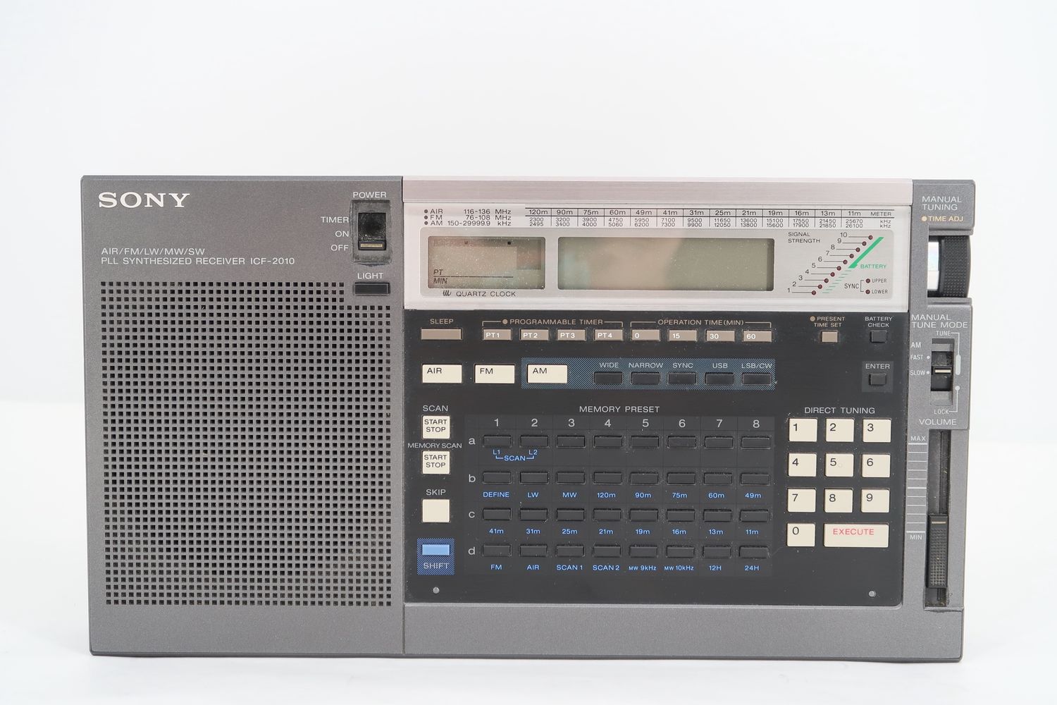 U19278 Used Sony ICF-2010 World Band Synthesized Receiver