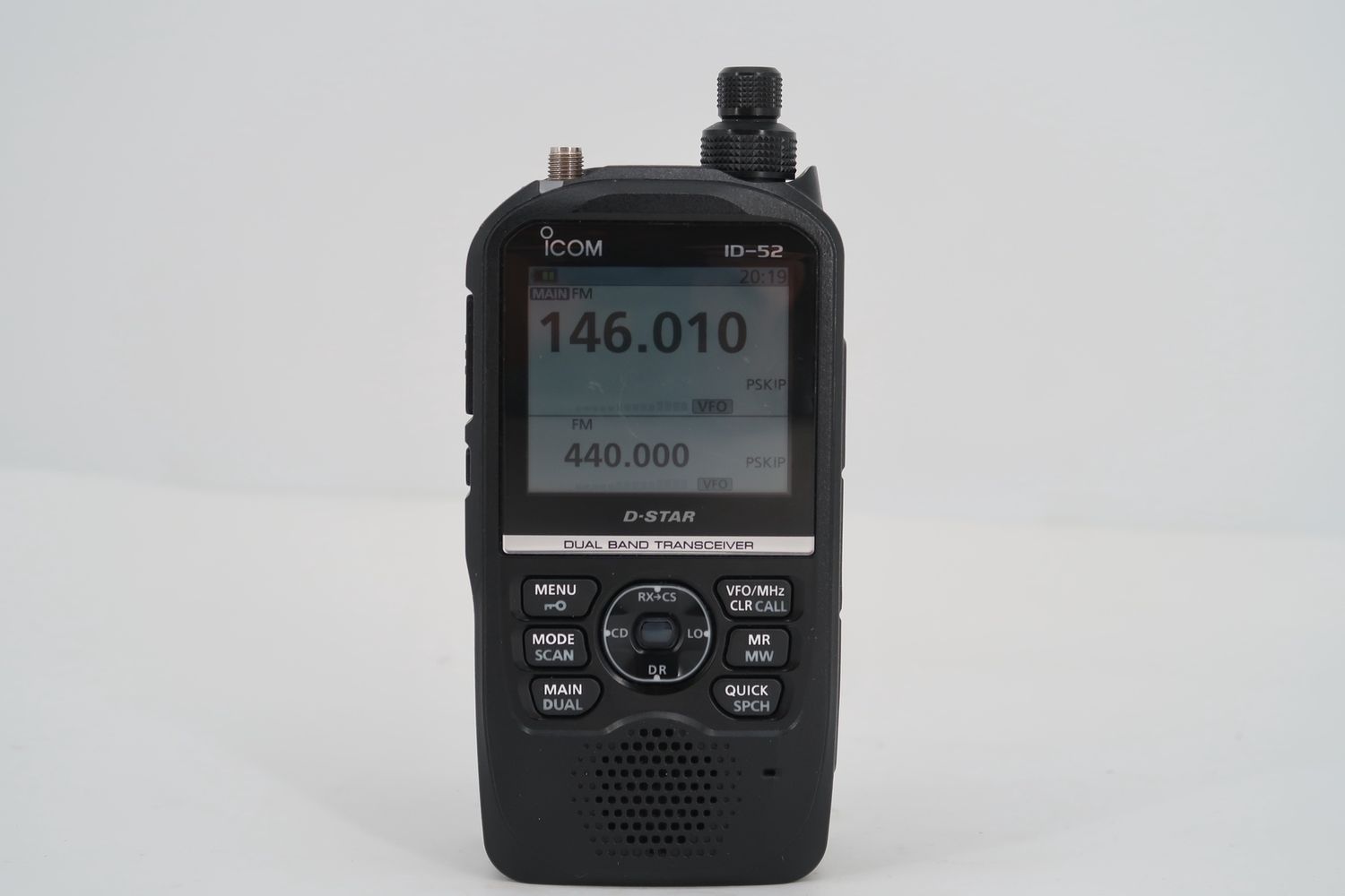 U19300 Used Icom ID-52A Plus VHF/UHF Handheld Transceiver w Extras