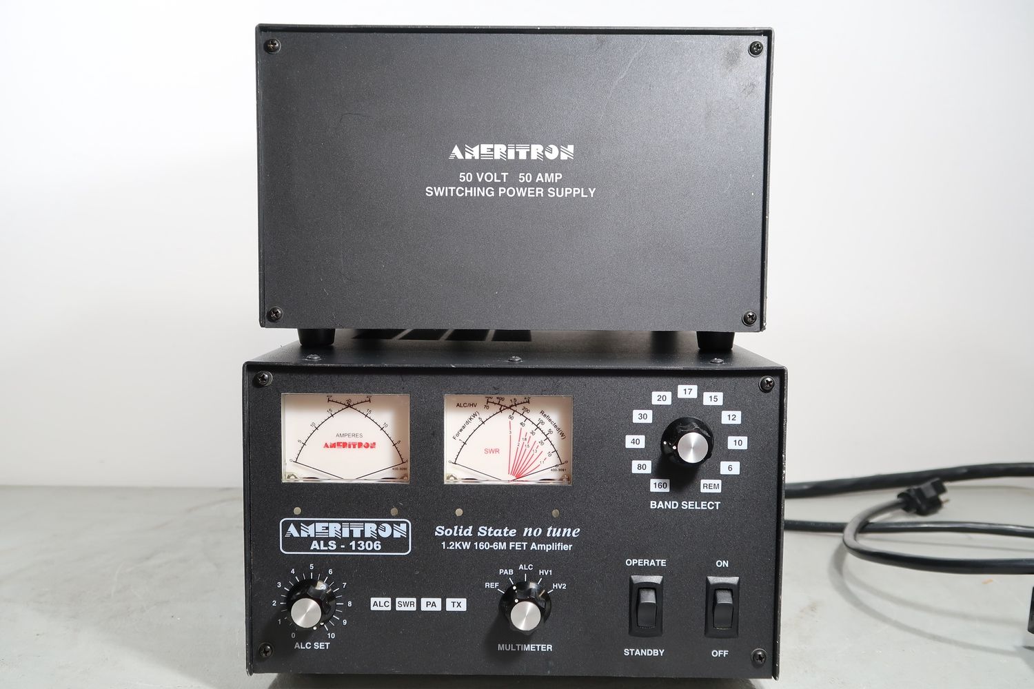 U19314 Used Ameritron ALS-1306 HF/6m Solid State Amp w/ Switching Power Supply