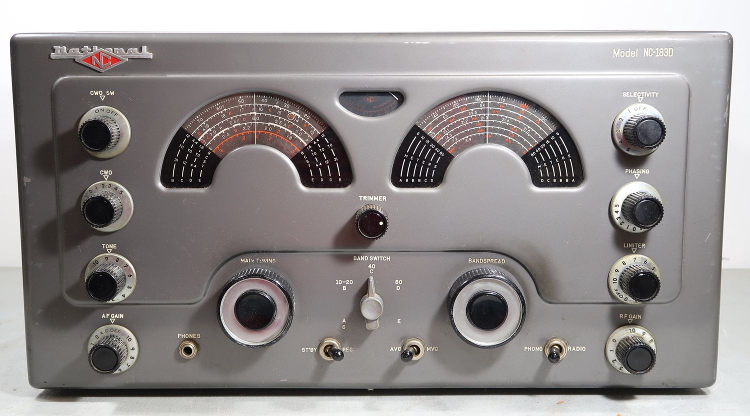 U19318 Used National Company NC-183D Vintage Communications Receiver