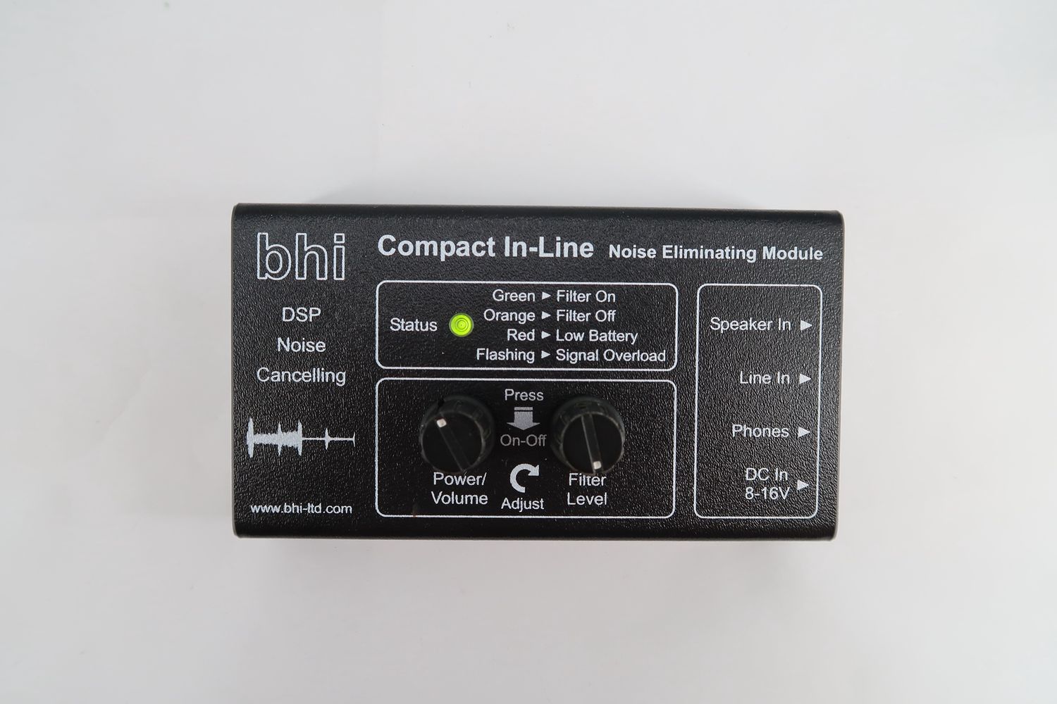 U19340 Used BHI Compact DSP Noise-Cancelling Compact In-Line Noise Eliminating Module