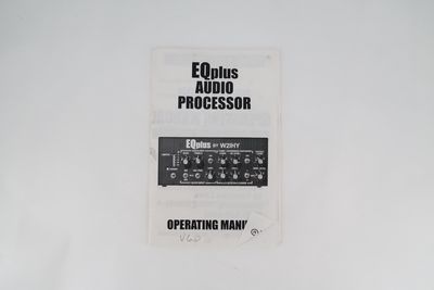 U19412 Used W2IHY EQPlus Audio Equalizer