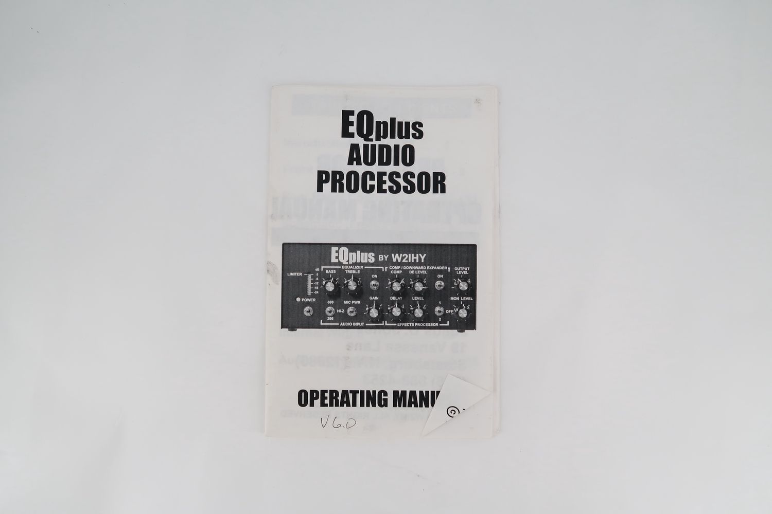 U19412 Used W2IHY EQPlus Audio Equalizer