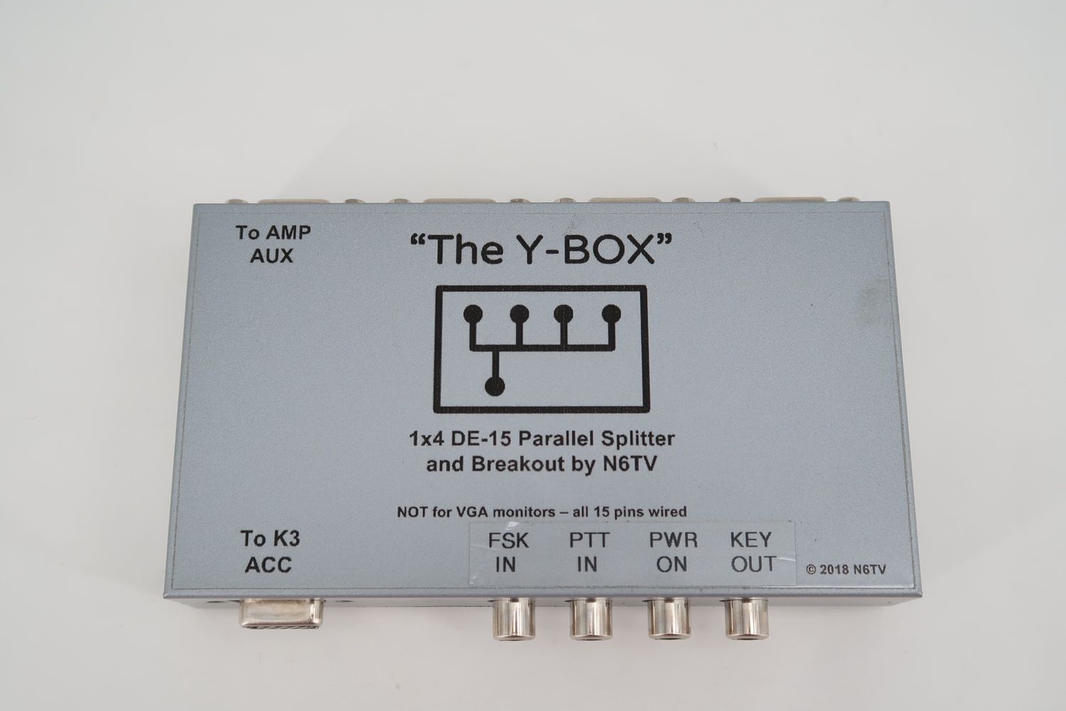 U19430 Used N6TV Y-BOX 1x4 DE-15 Parallel Splitter &amp; Breakout