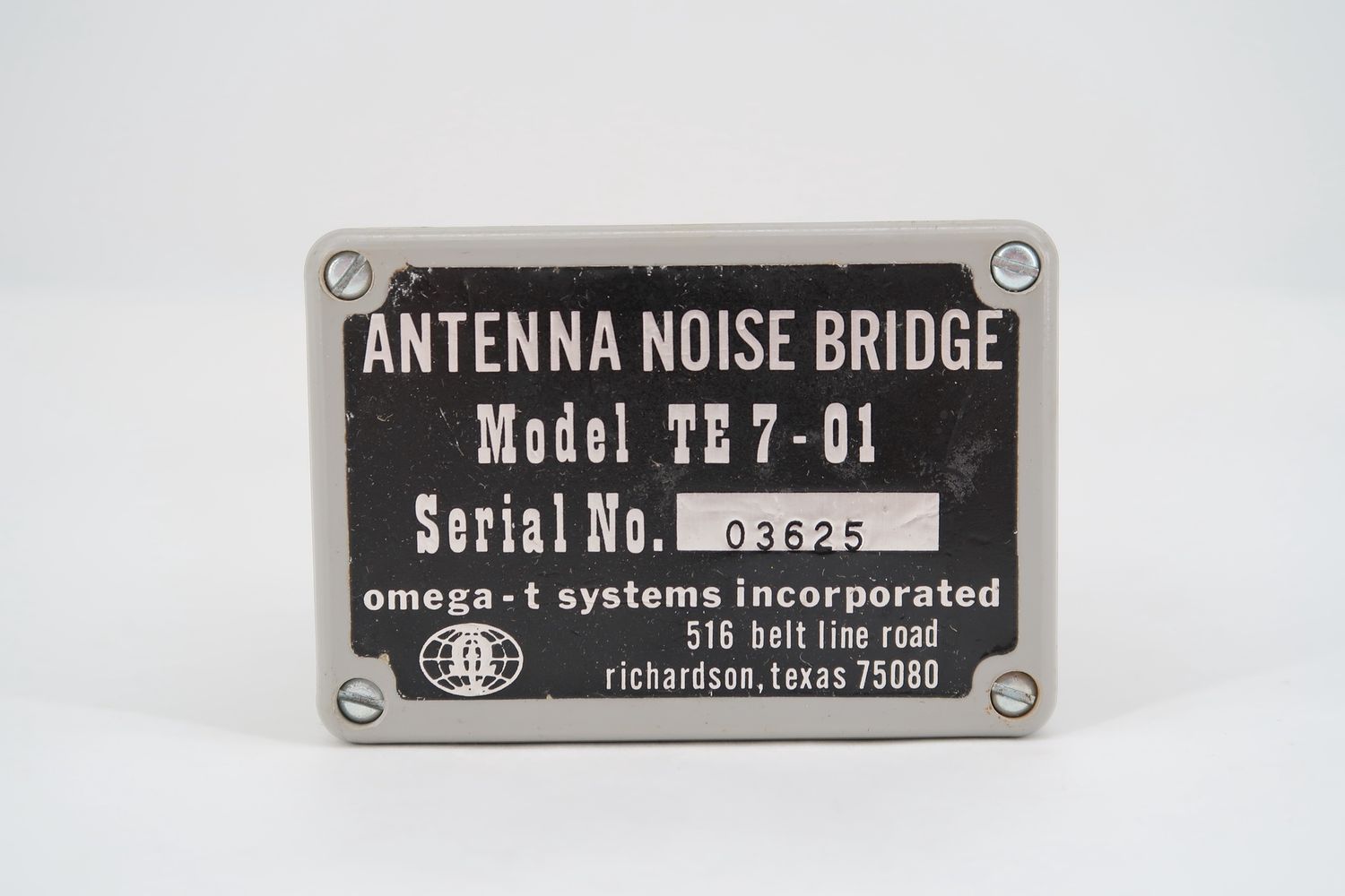 U19462 Used Omega-T TE 7-01 Antenna Noise Bridge