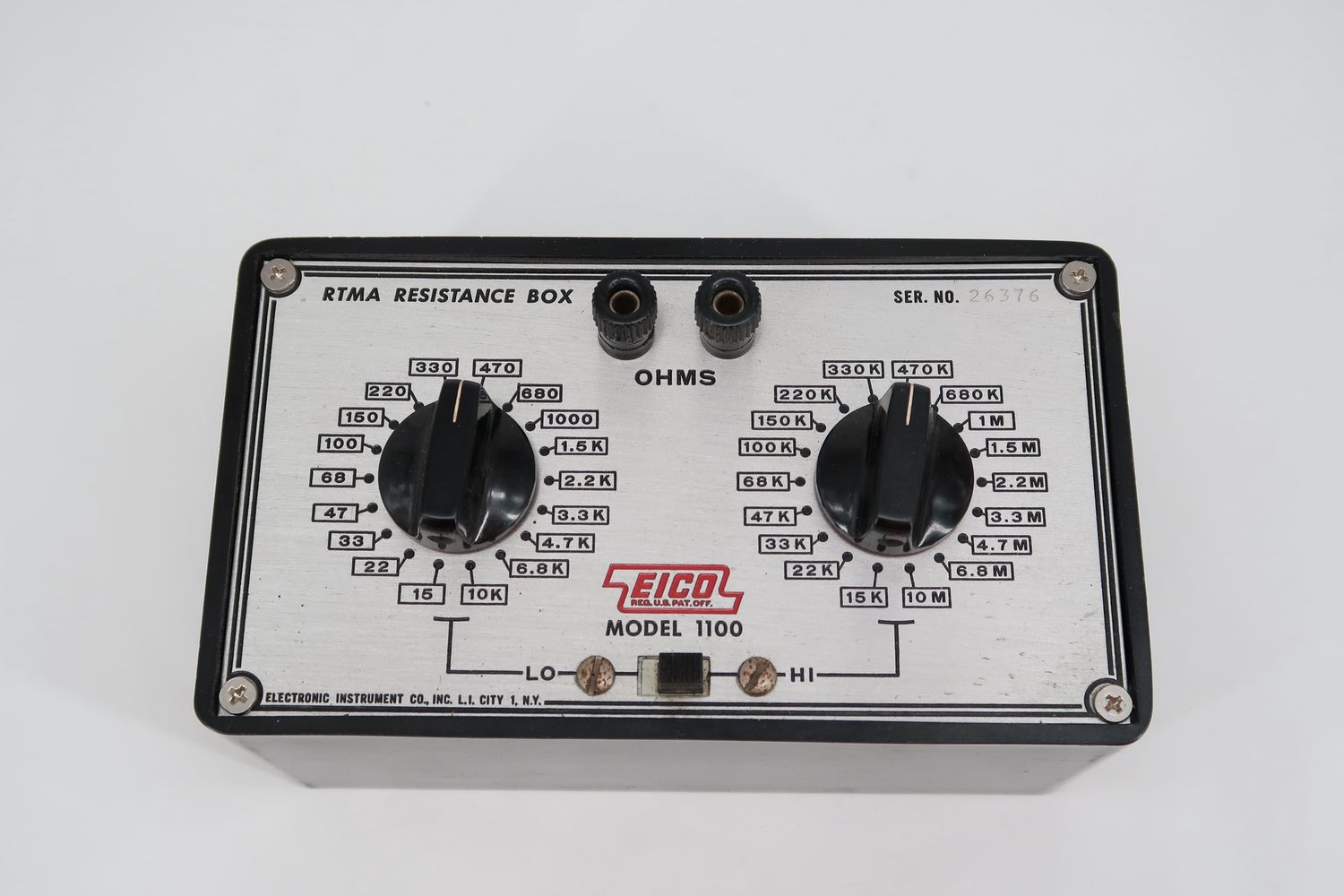 U19458 Used Eico Model 1100 RTMA Resistance Box