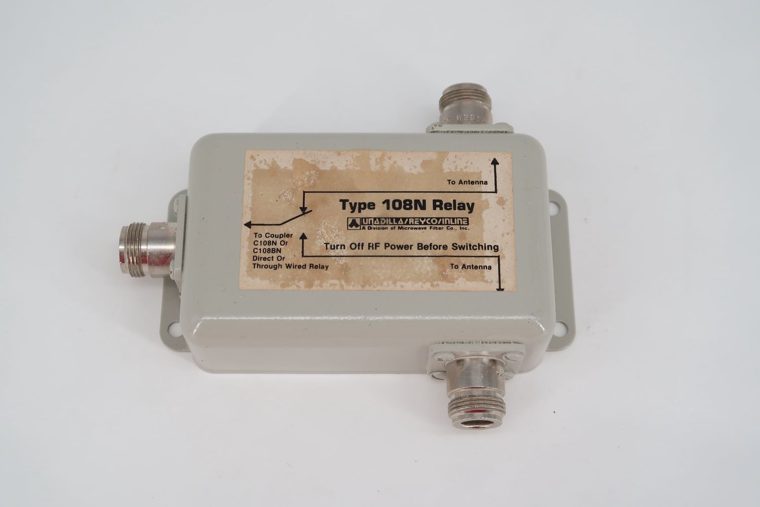 U19464 Used Unadilla/Reyco/Inline Type 108N Relay