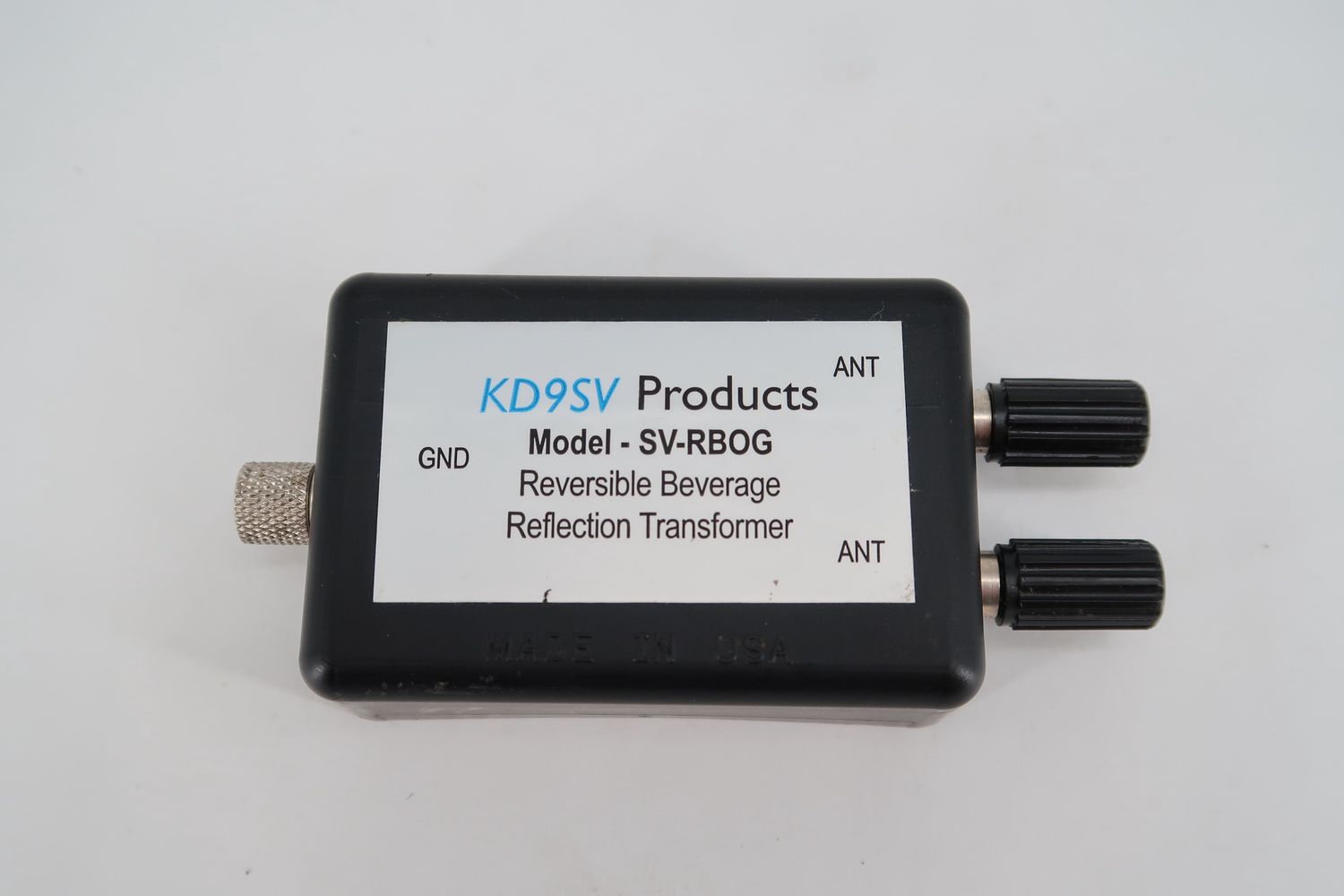 U19504 Used KD9SV Products Model SV-RBOG Reversible Beverage-On-Ground Antenna Transformer