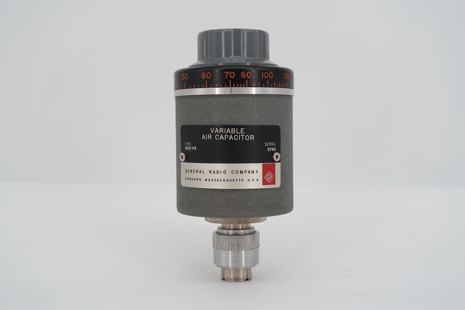 U19516 Used General Radio Co. Type 1602-P3 Variable  Capacitor