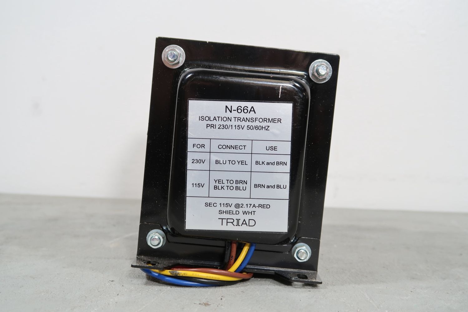 U19531 Used Triad N-66A Isolation Transformer