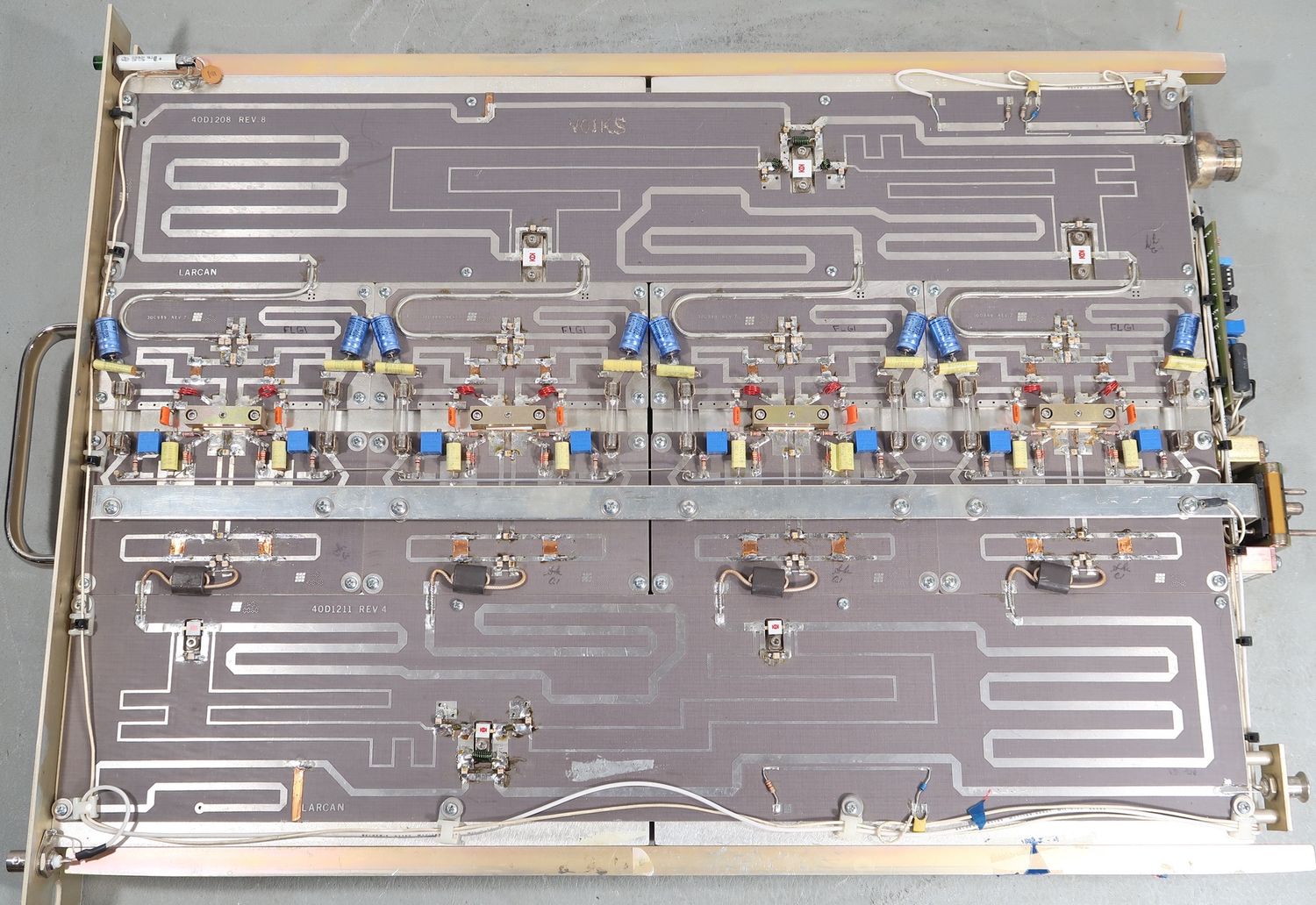 U19535 AS IS Larcan Modular Rack-Mounted Solid-State Amplifier