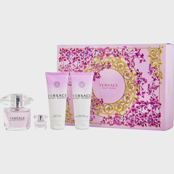 SET OF VERSACE BRIGHT CRYSTAL