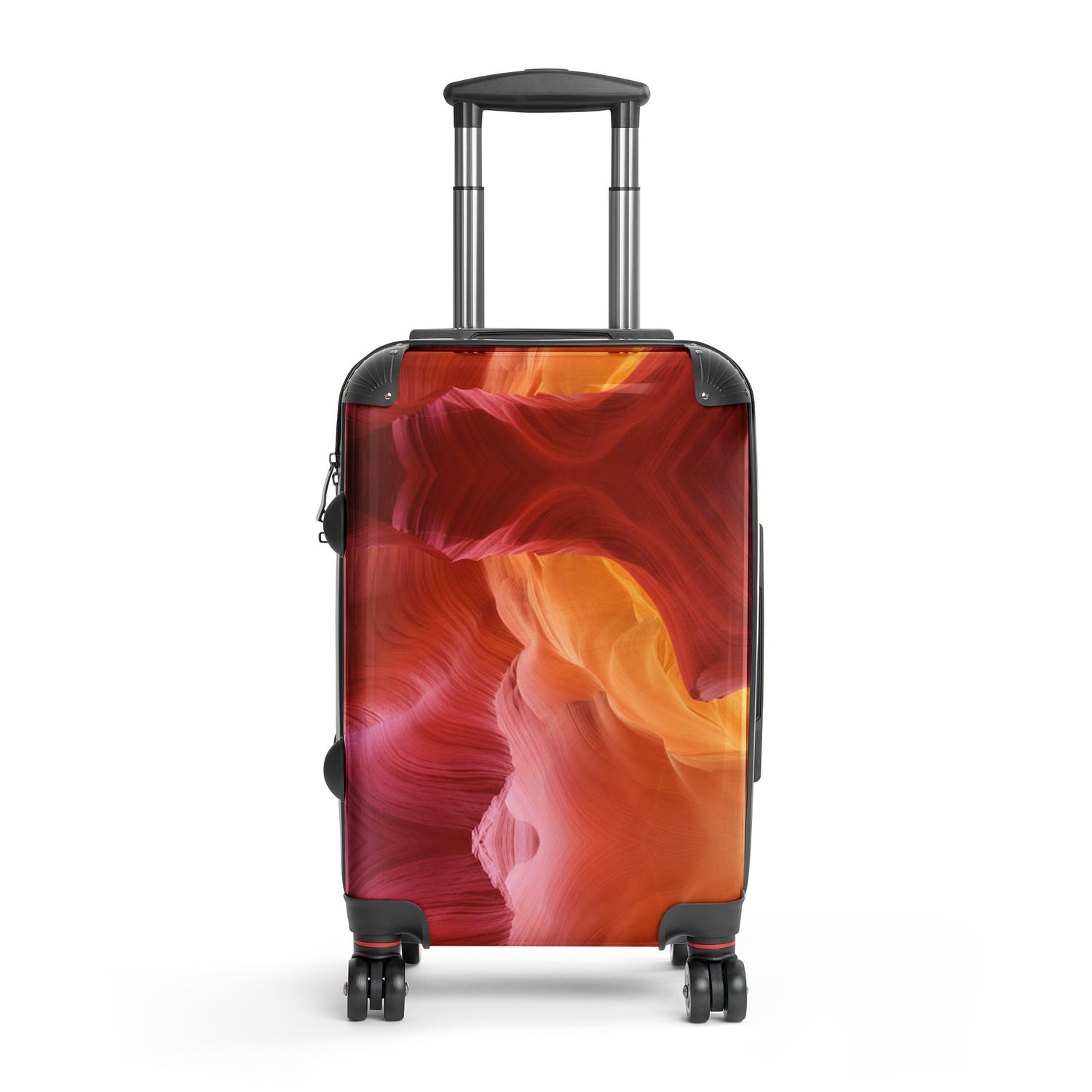 Red and Yellow Stone Ombre Hard-shell suitcase