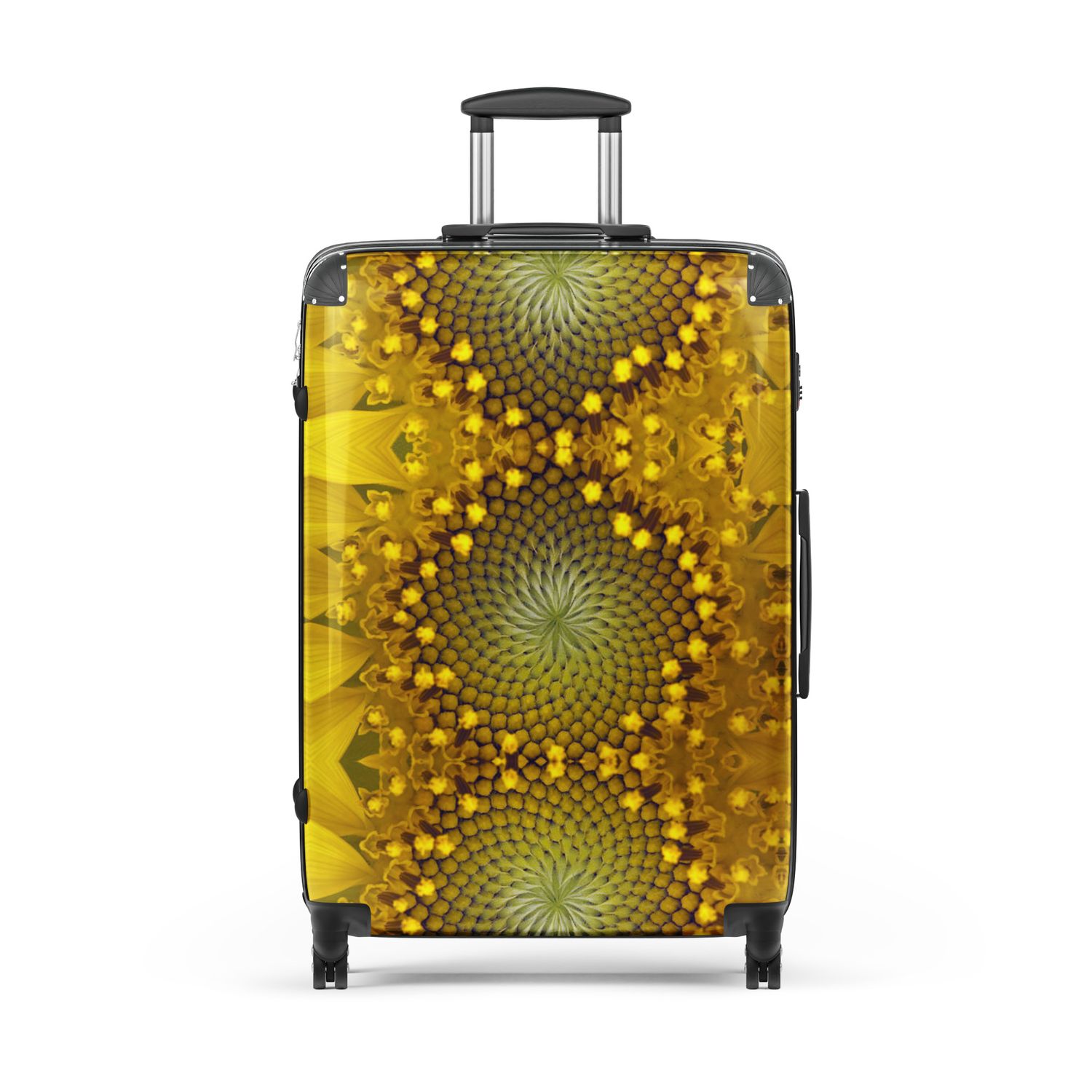 Yellow Blooms Hard-shell suitcase