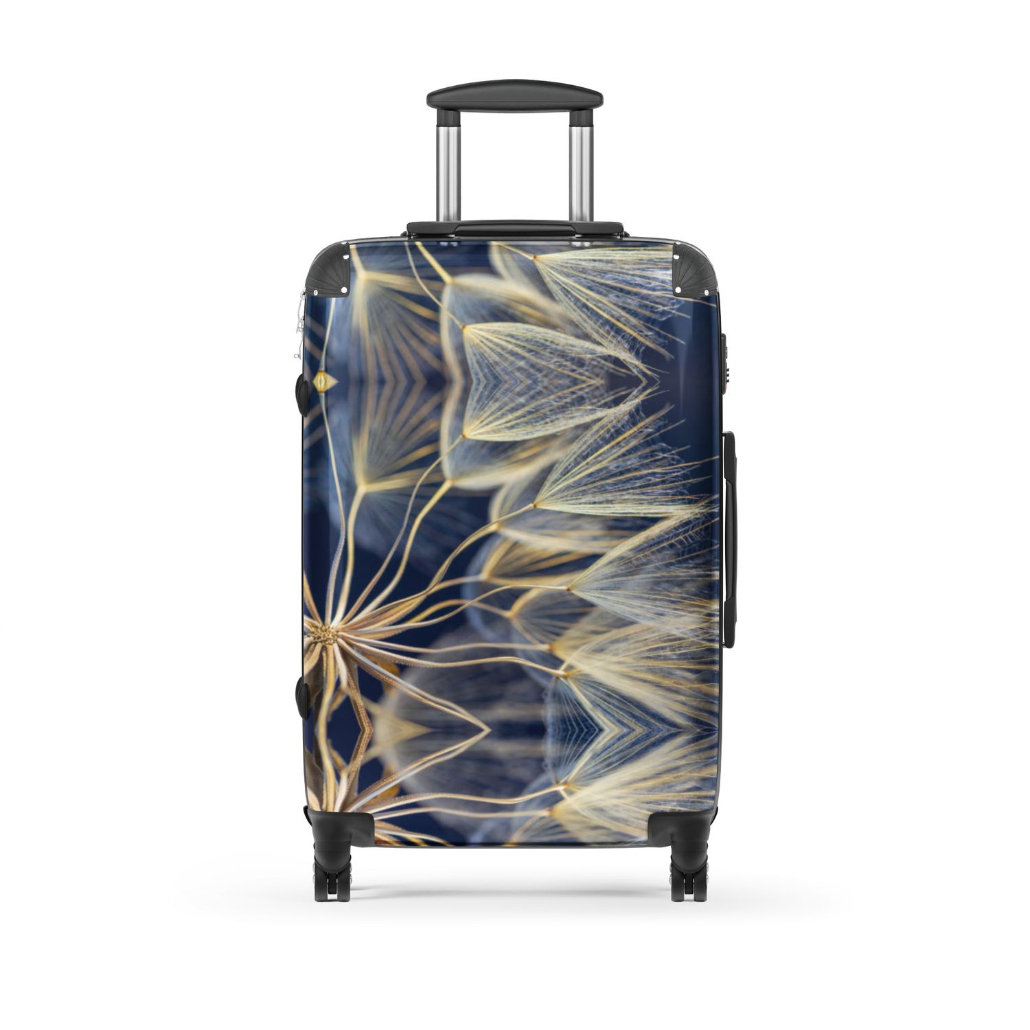 White and Yellow Blooms Hard-shell suitcase