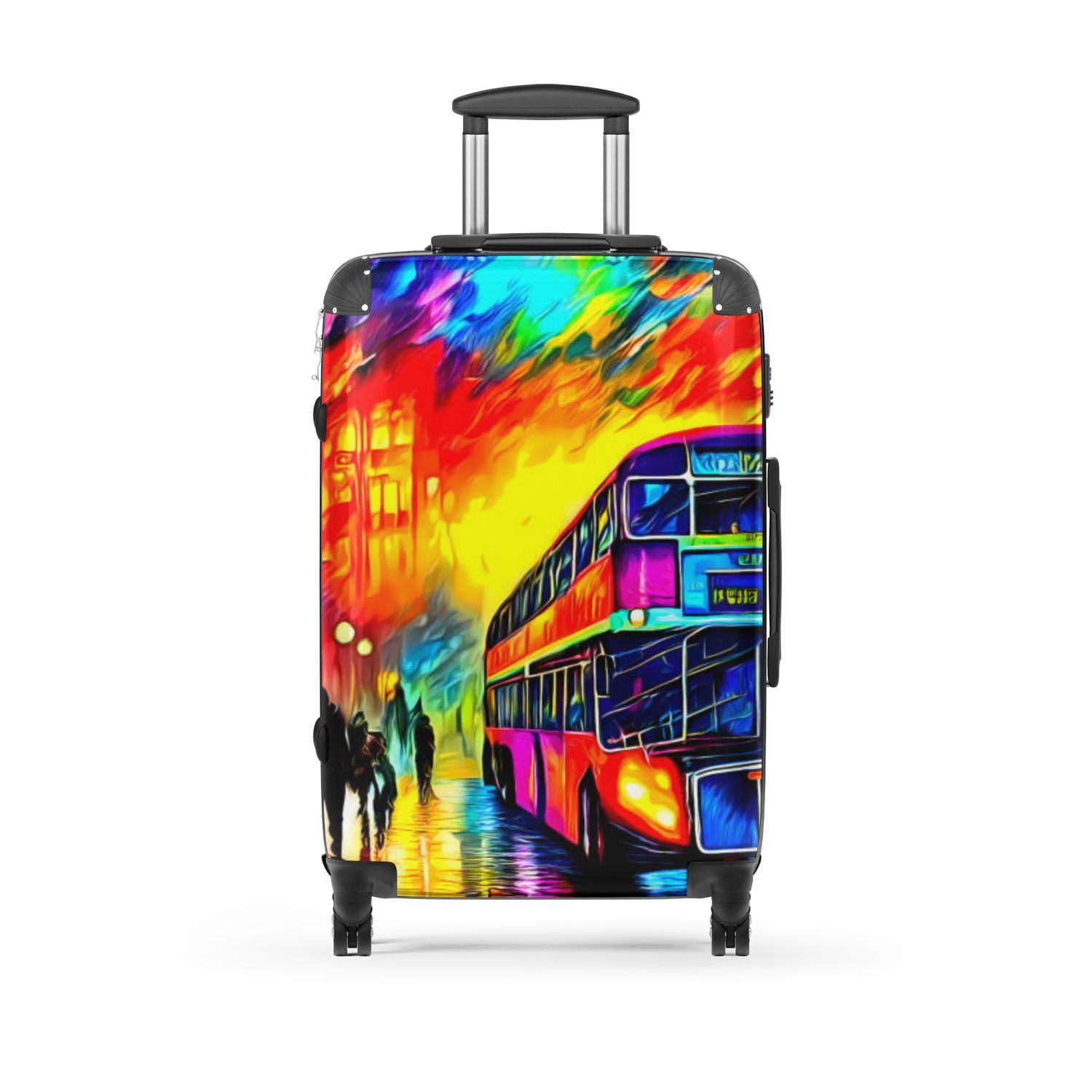 Rainbow Sky in London Hard-shell suitcase
