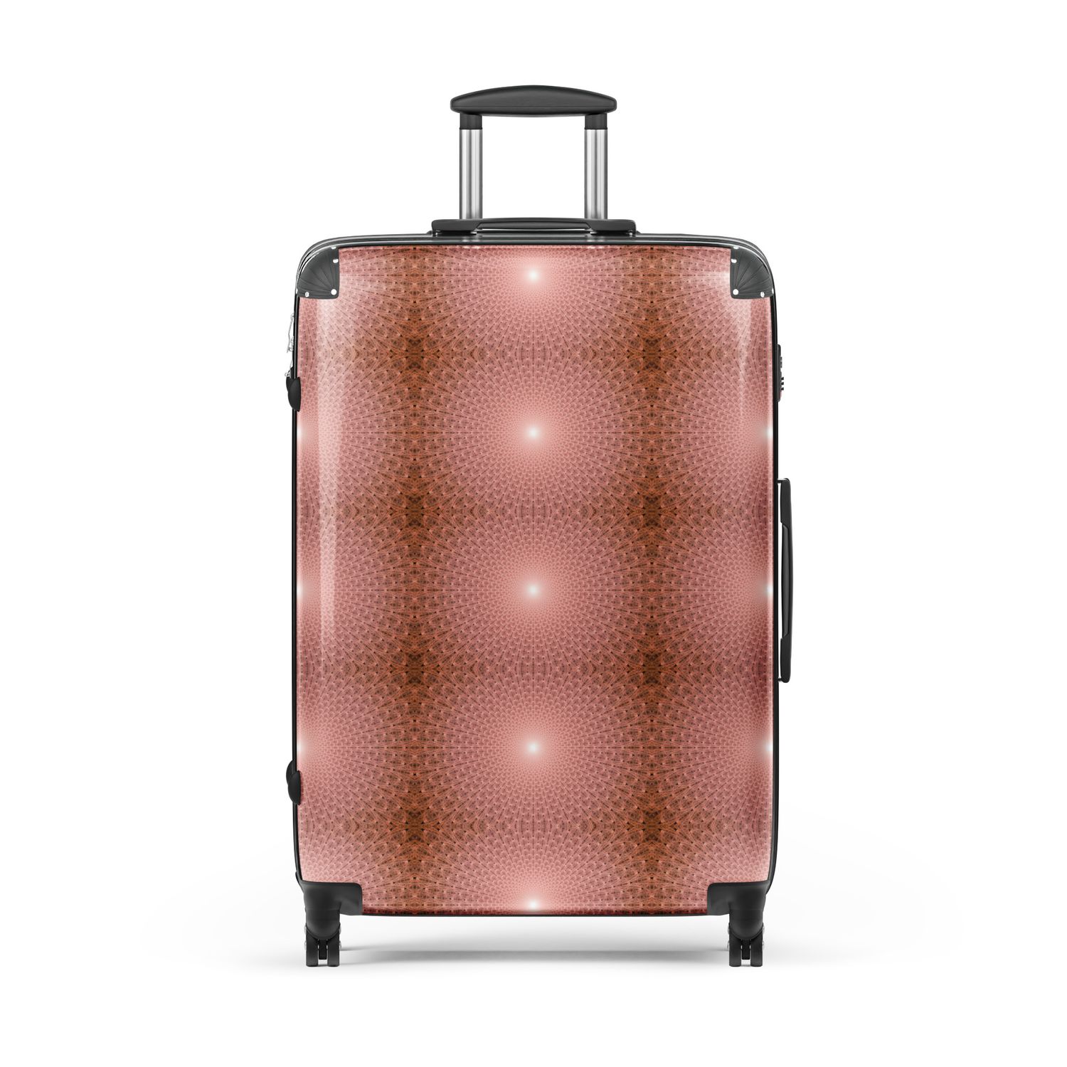 Rose Gold Bloom and Sun Hard-shell suitcase
