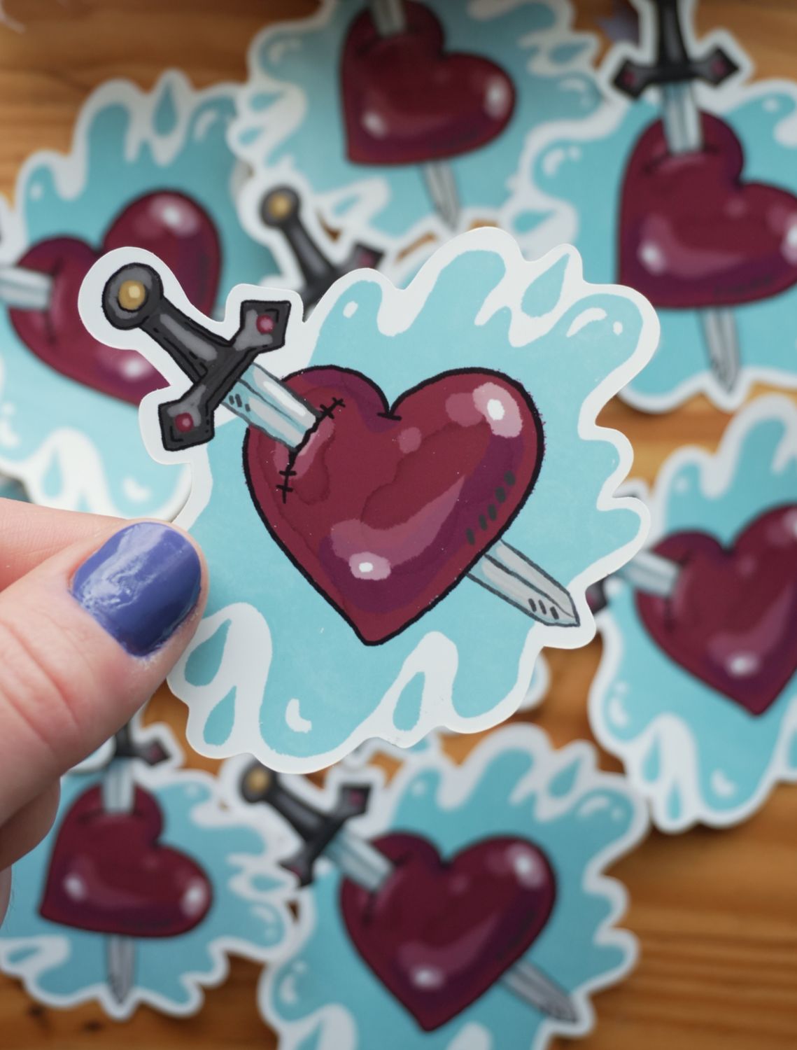 Sword to the Heart Sticker