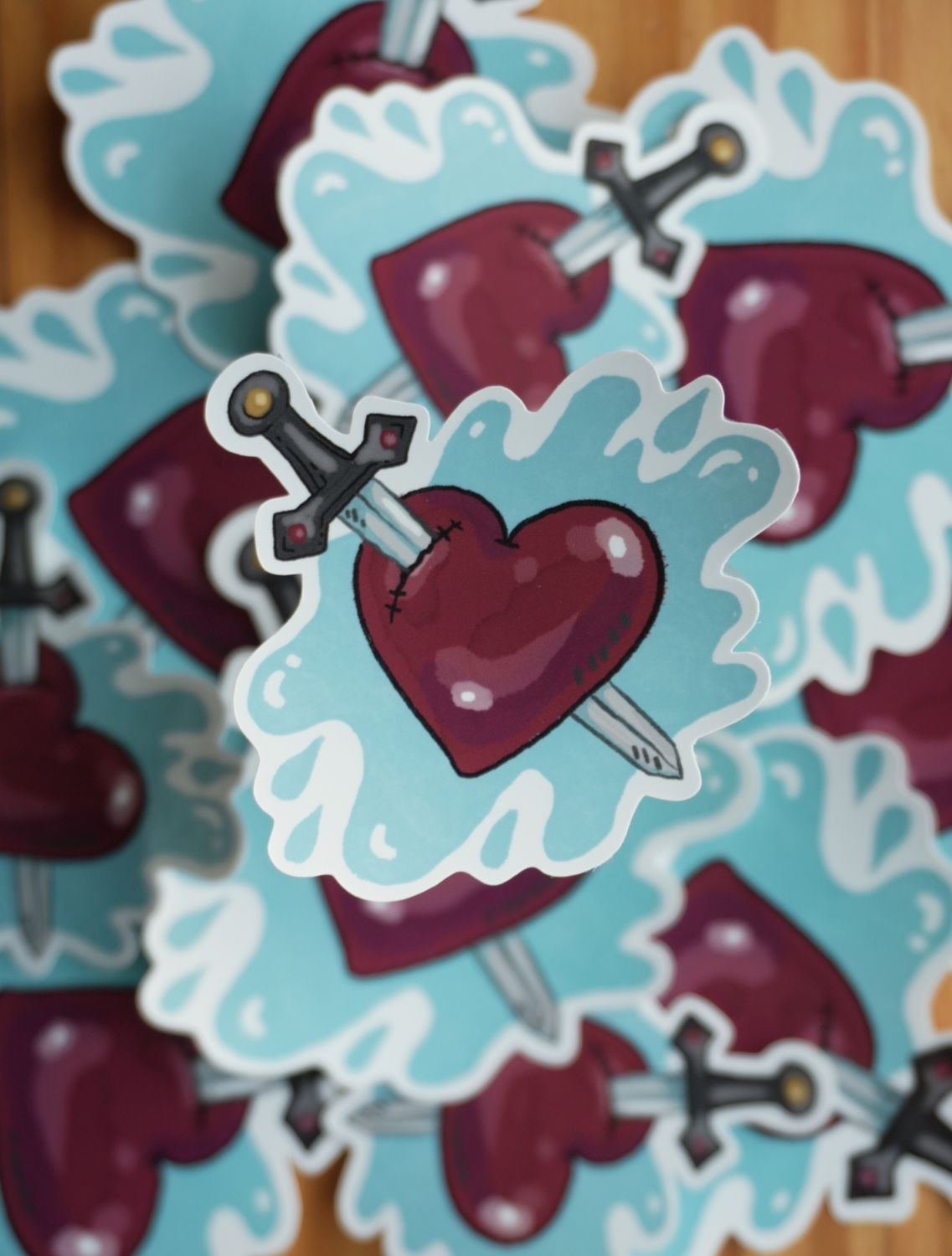 Sword to the Heart Sticker