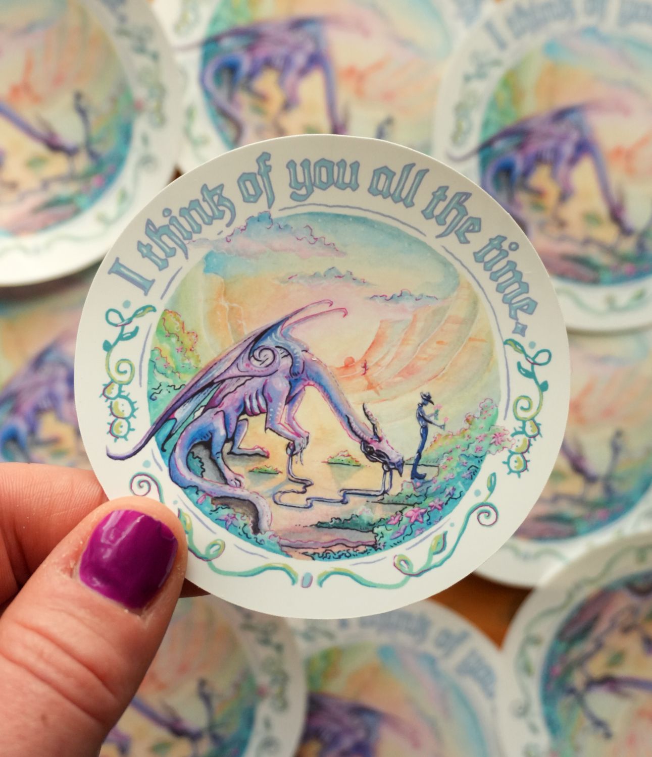 I Think of You Sticker