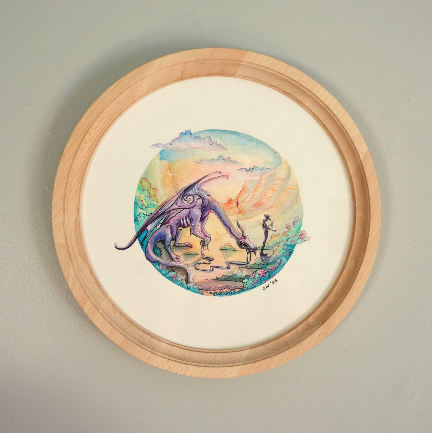 The Garden - FRAMED Original Painting