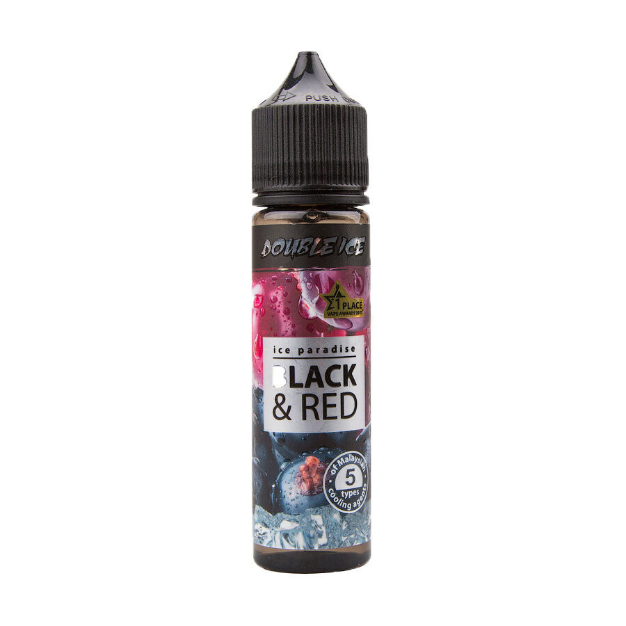 ICE PARADISE DOUBLE ICE: BLACK & RED 60ML 0MG