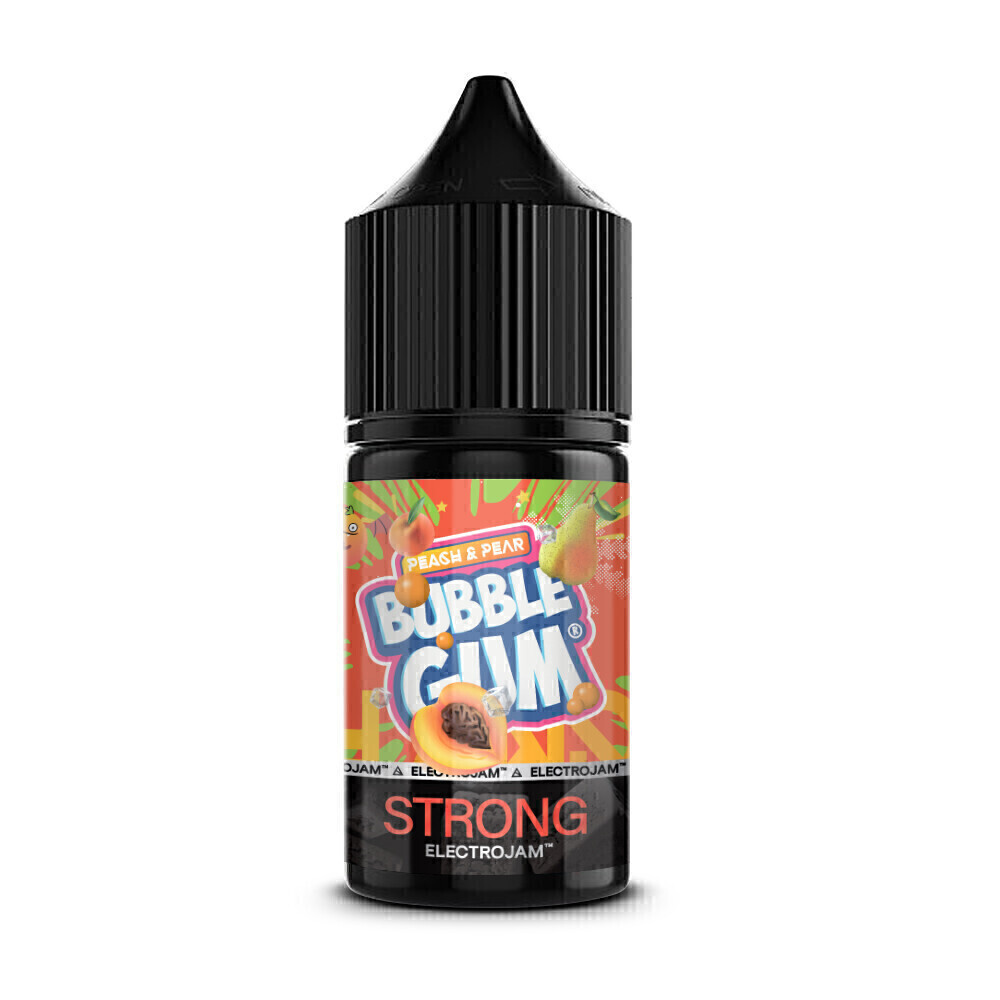 ELECTROJAM: PEACH & PEAR BUBBLEGUM SALT 30ML 20MG STRONG