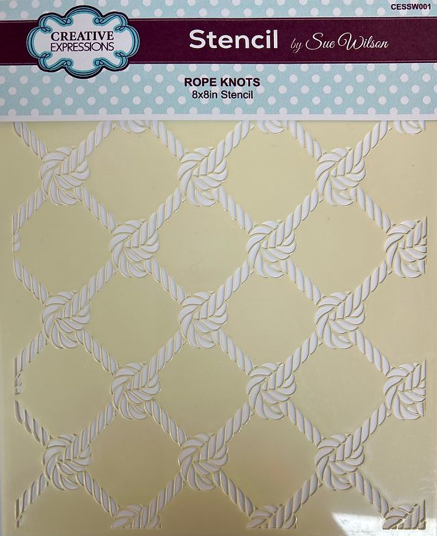 Rope Knots Stencil 8x8