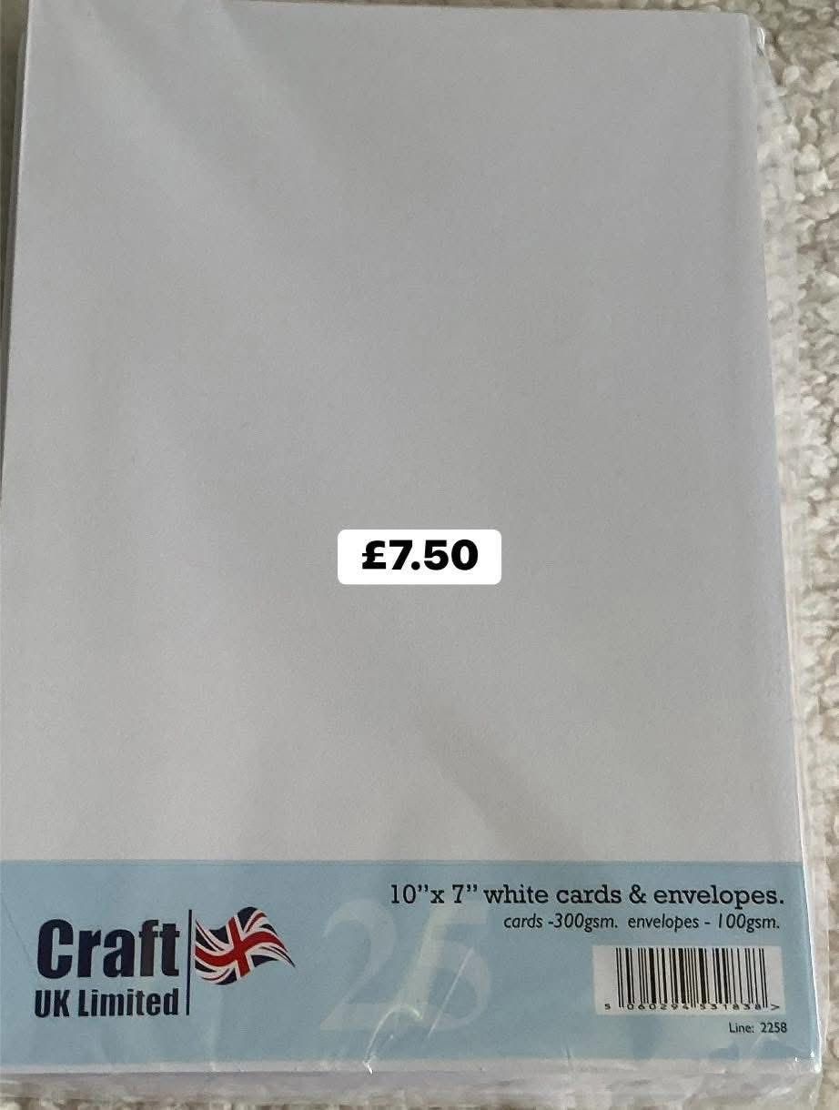 10x 7 Card and Envelopes pk 10 10x 7 Card and Envelopes pk 10
