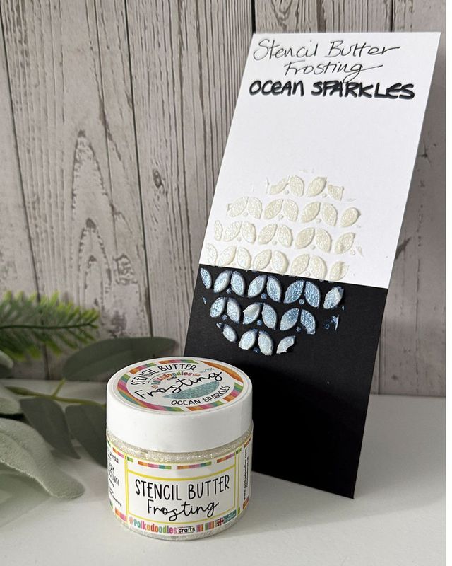 Stencil Butter Ocean Sparkles
