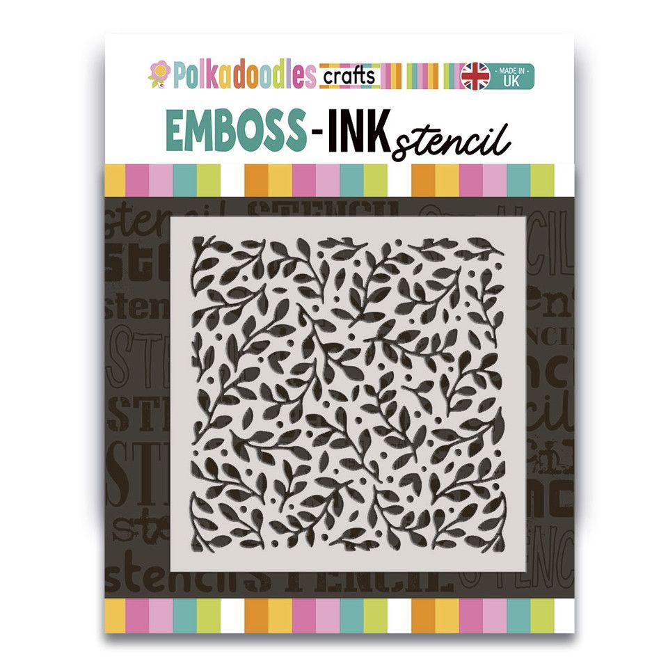 Pretty Berry 6x6 Stencil Pretty Berry 6x6 Stencil